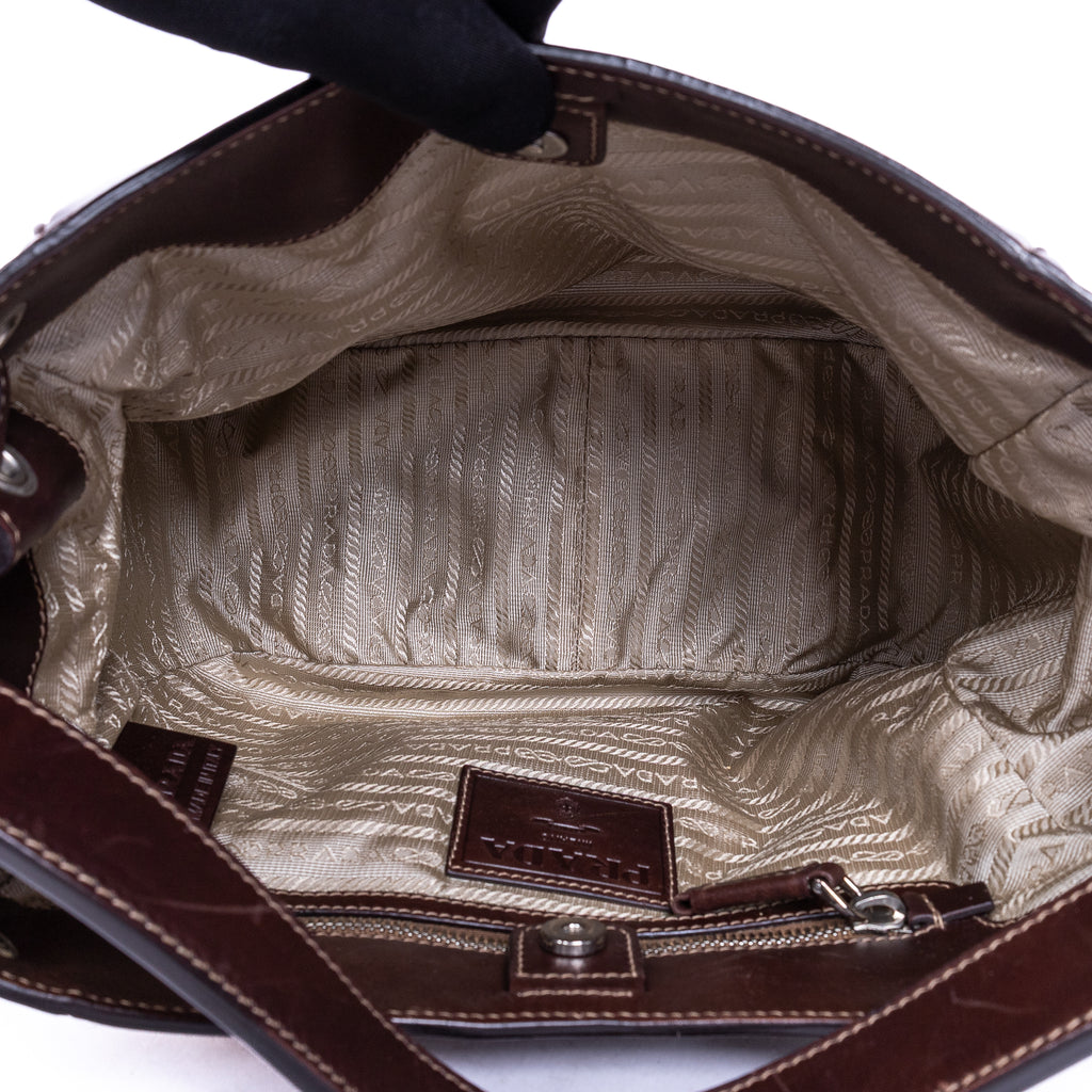 Shoulder Bag Jaquard Hobo Beige Jacquard Logo Canvas