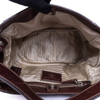 Shoulder Bag Jaquard Hobo Beige Jacquard Logo Canvas