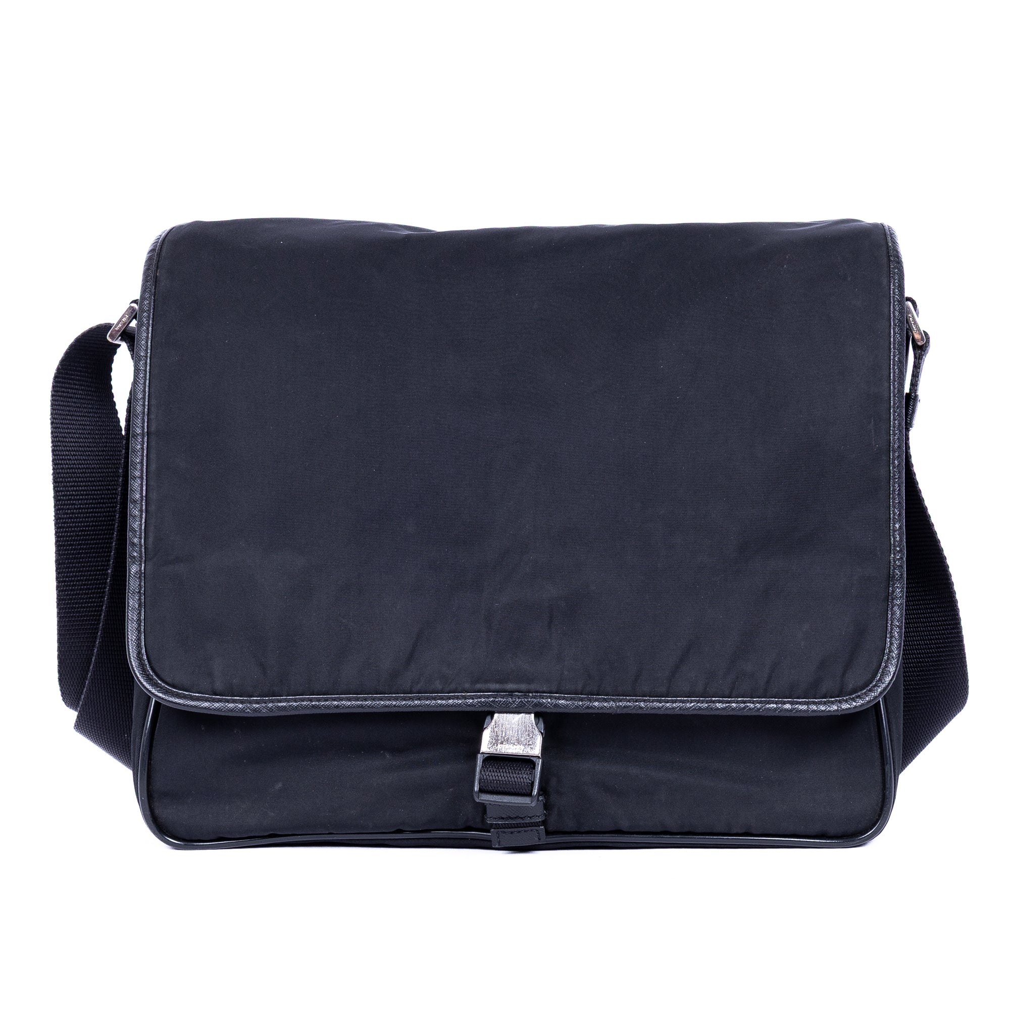 Shoulder Bag Nylon Mens messenger Black Nylon Canvas