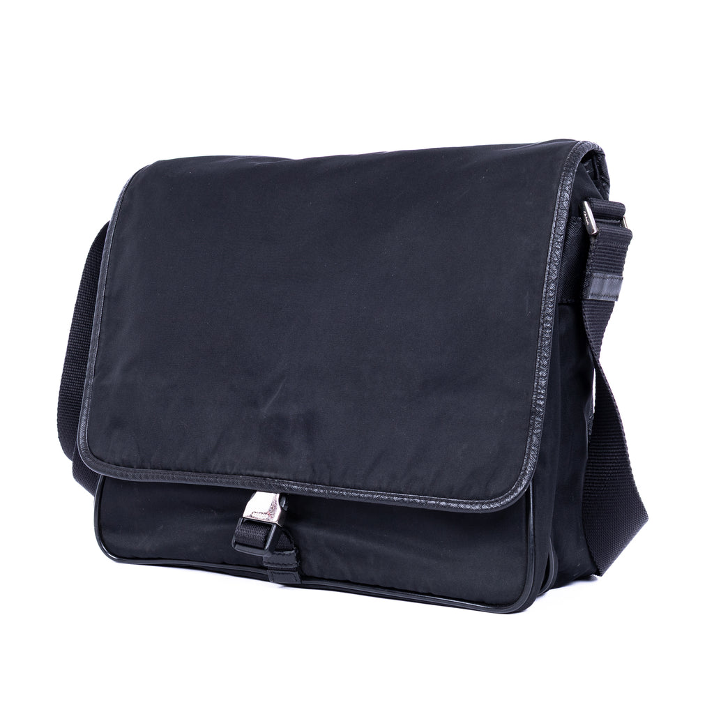 Shoulder Bag Nylon Mens messenger Black Nylon Canvas