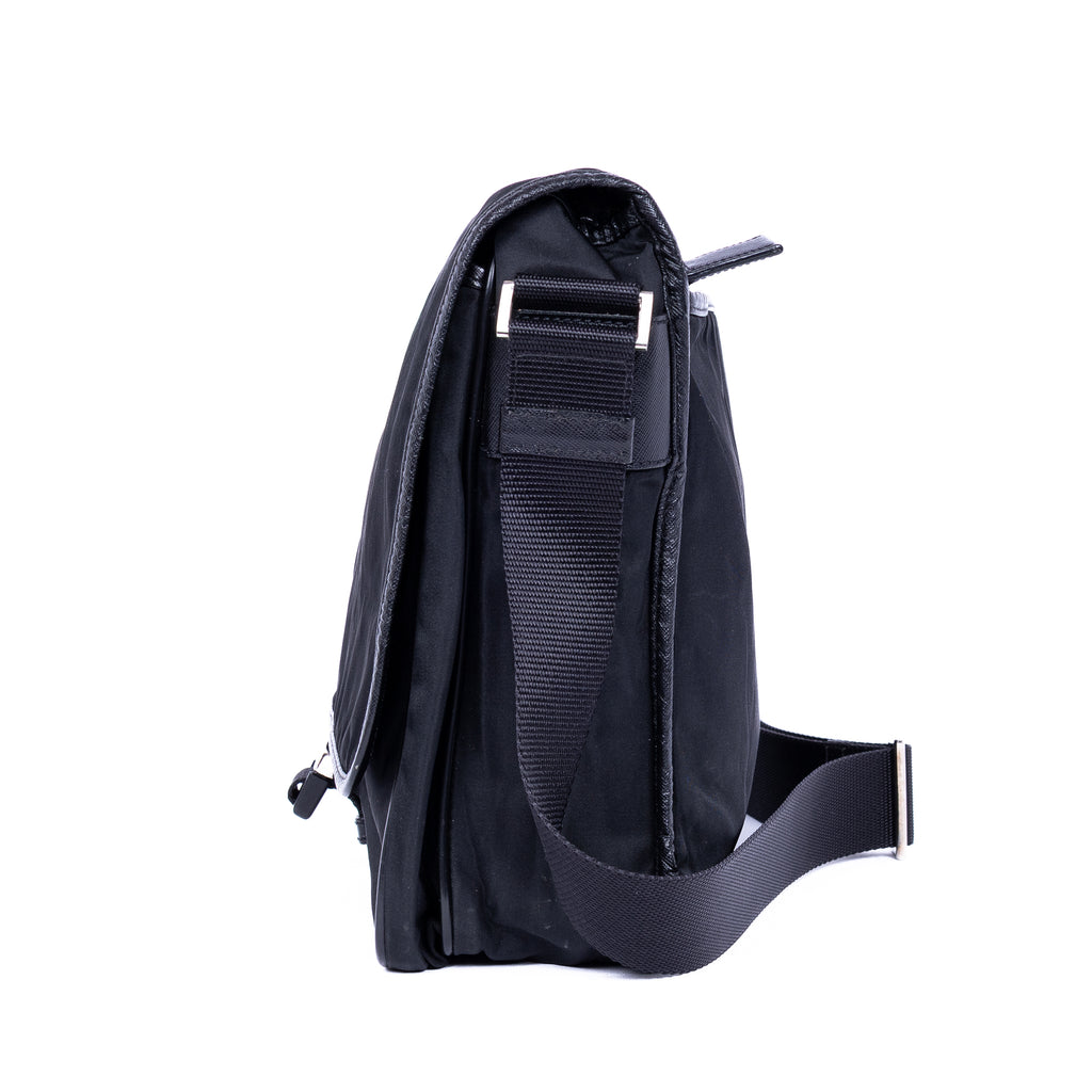Shoulder Bag Nylon Mens messenger Black Nylon Canvas
