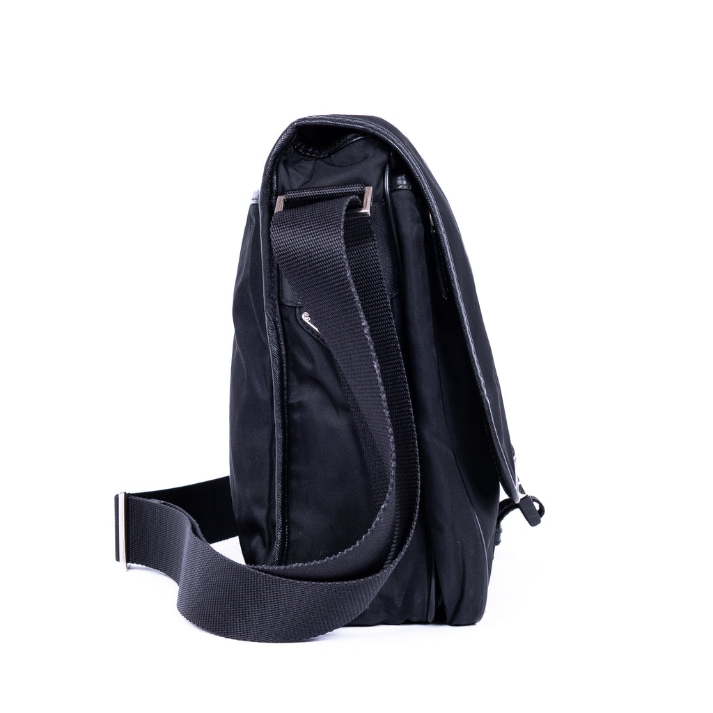 Shoulder Bag Nylon Mens messenger Black Nylon Canvas