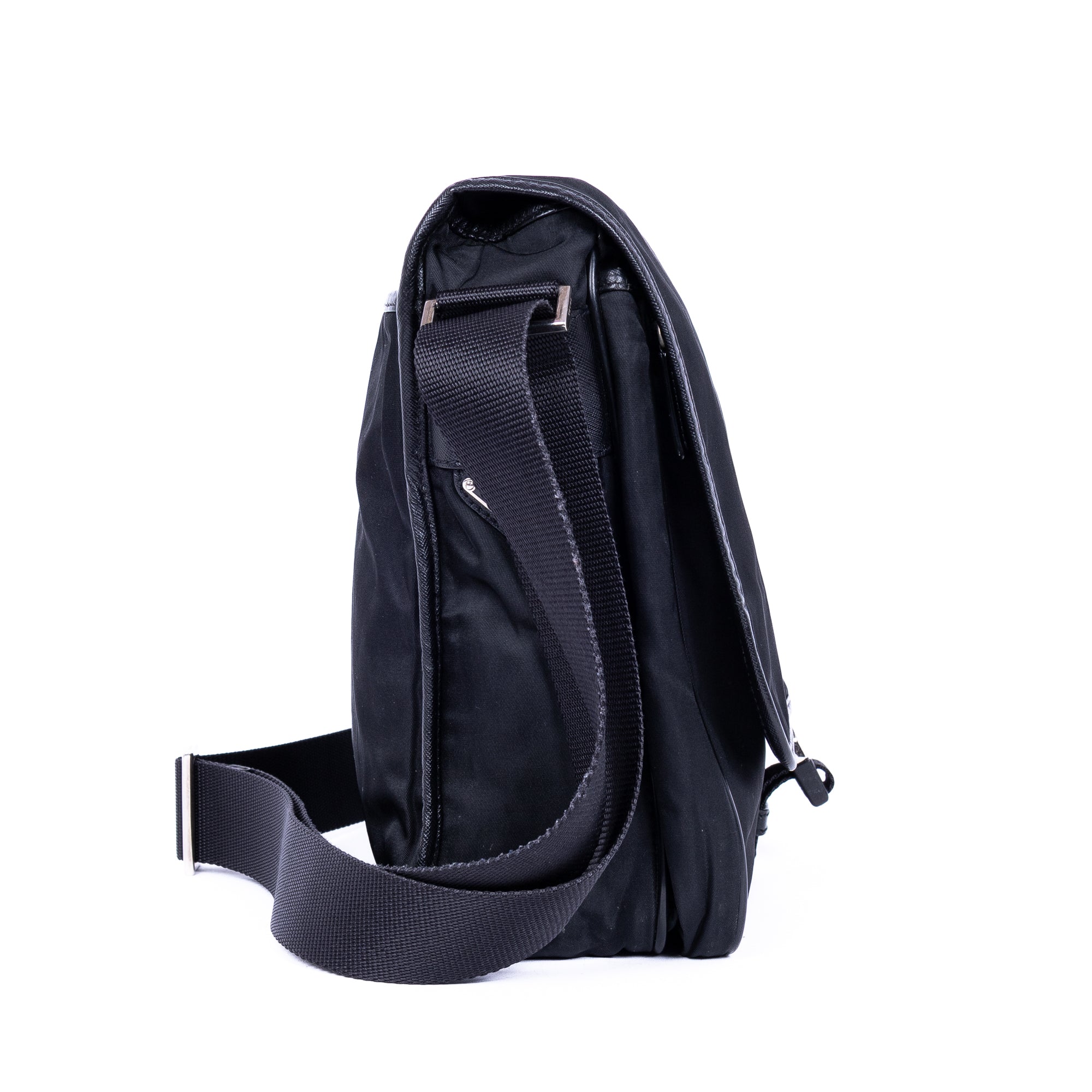 Shoulder Bag Nylon Mens messenger Black Nylon Canvas