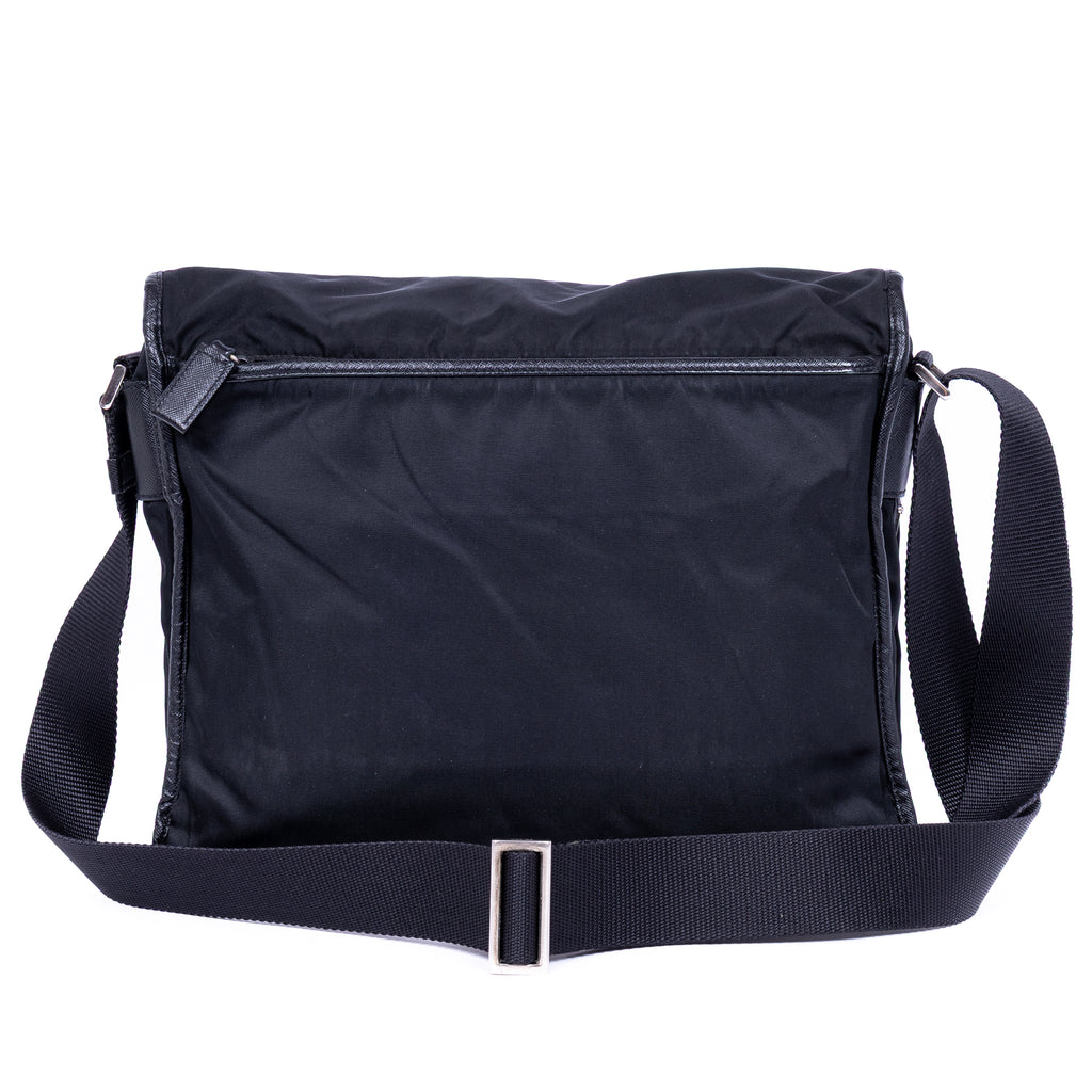 Shoulder Bag Nylon Mens messenger Black Nylon Canvas