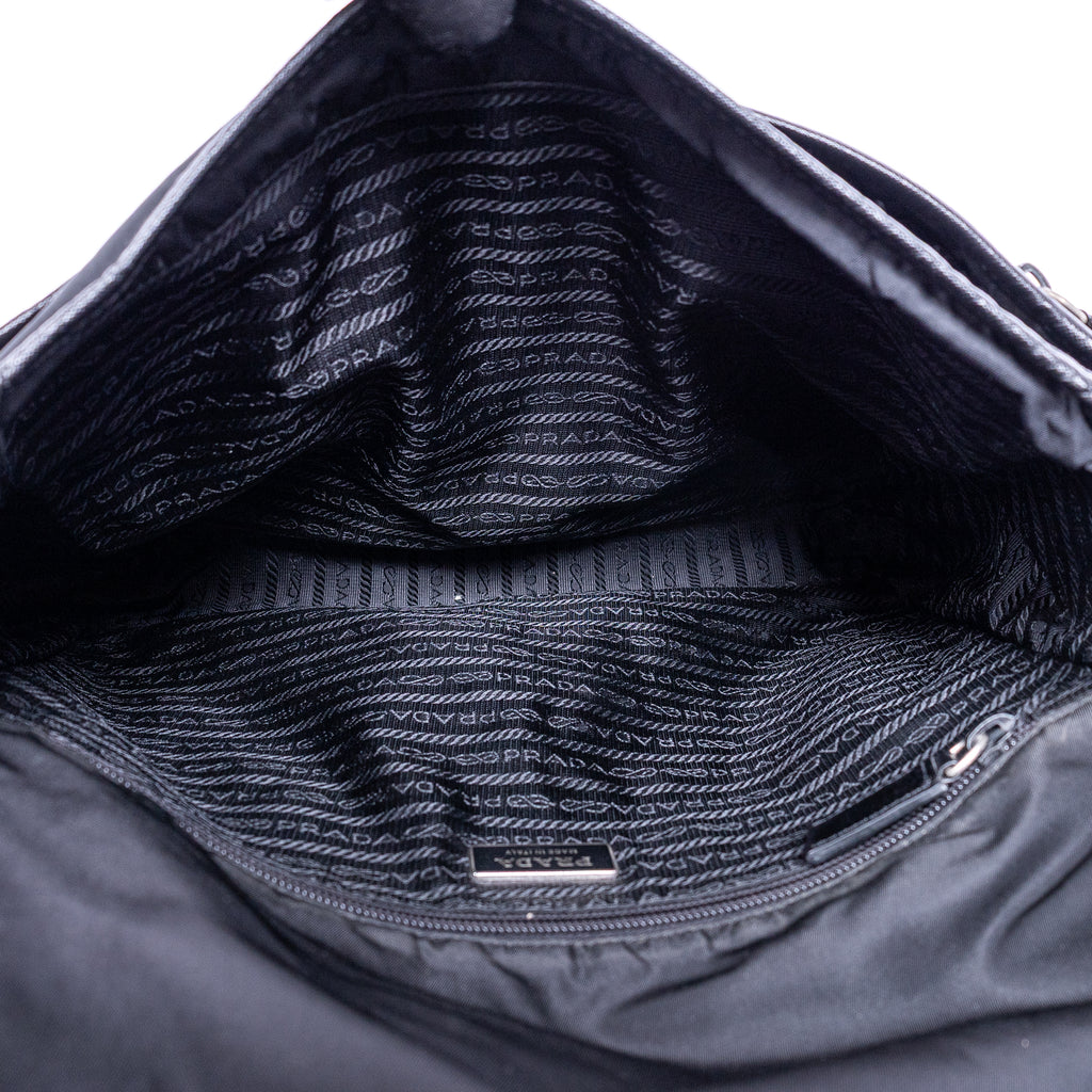 Shoulder Bag Nylon Mens messenger Black Nylon Canvas
