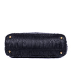 Shoulder Bag Nappa Gaufre Top Handle Black Nappa Gaufre Leather