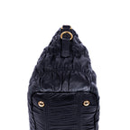 Shoulder Bag Nappa Gaufre Top Handle Black Nappa Gaufre Leather
