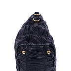 Shoulder Bag Nappa Gaufre Top Handle Black Nappa Gaufre Leather