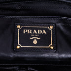 Shoulder Bag Nappa Gaufre Top Handle Black Nappa Gaufre Leather