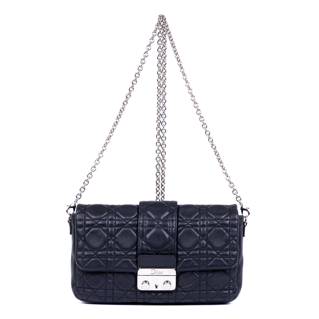 Shoulder Bag Miss Dior Navy Cannage Leather