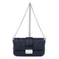 Shoulder Bag Miss Dior Navy Cannage Leather