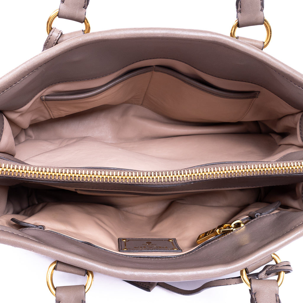 Handbag Frame Open Crossbody Cabas Pink Vitello Phenix Leather