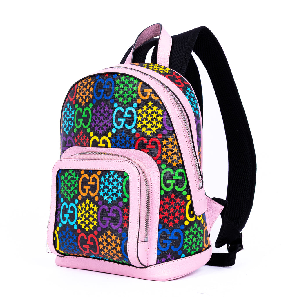 Backpack Psychedelic Backpack Multicolour Multicolor GG Monogram Canvas