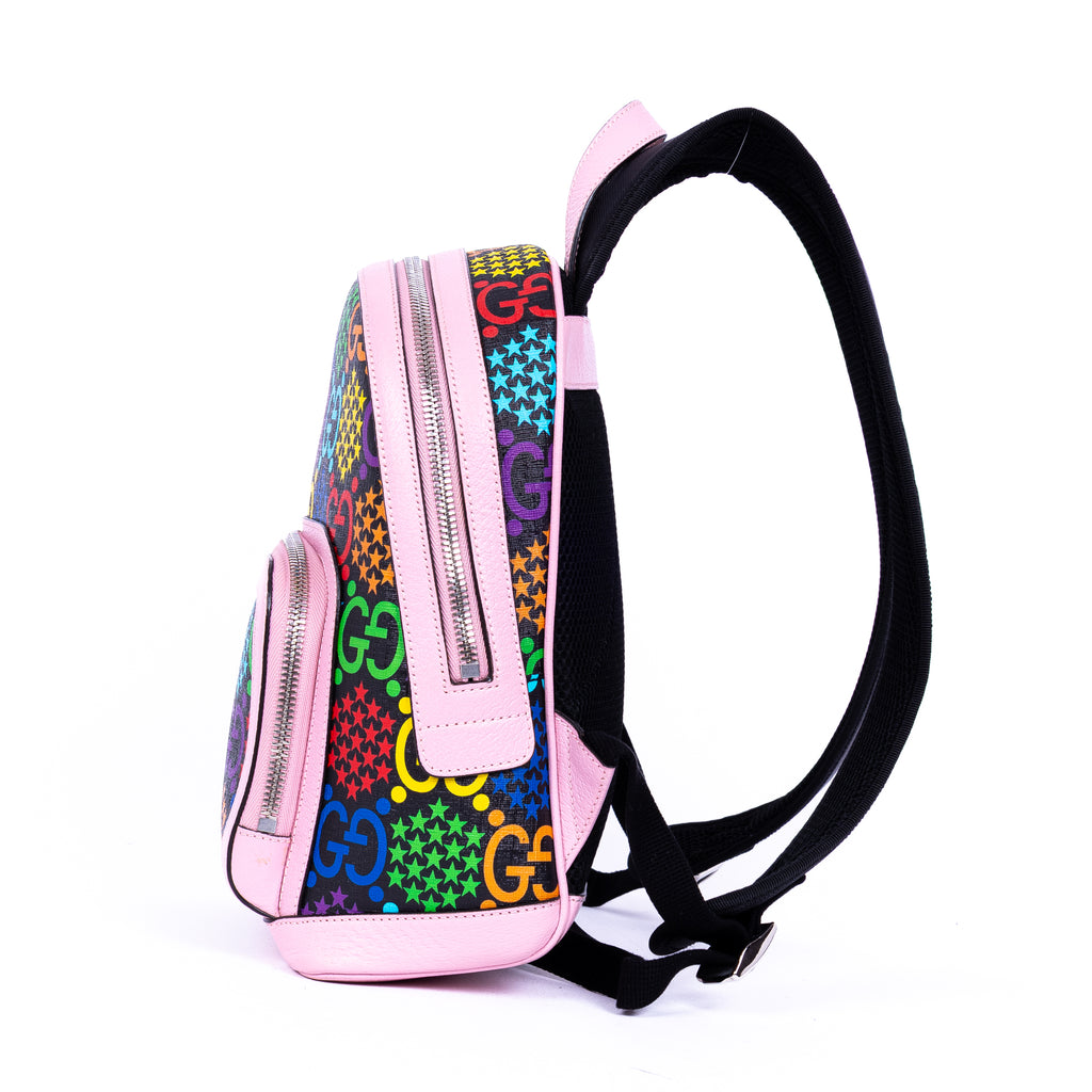 Backpack Psychedelic Backpack Multicolour Multicolor GG Monogram Canvas