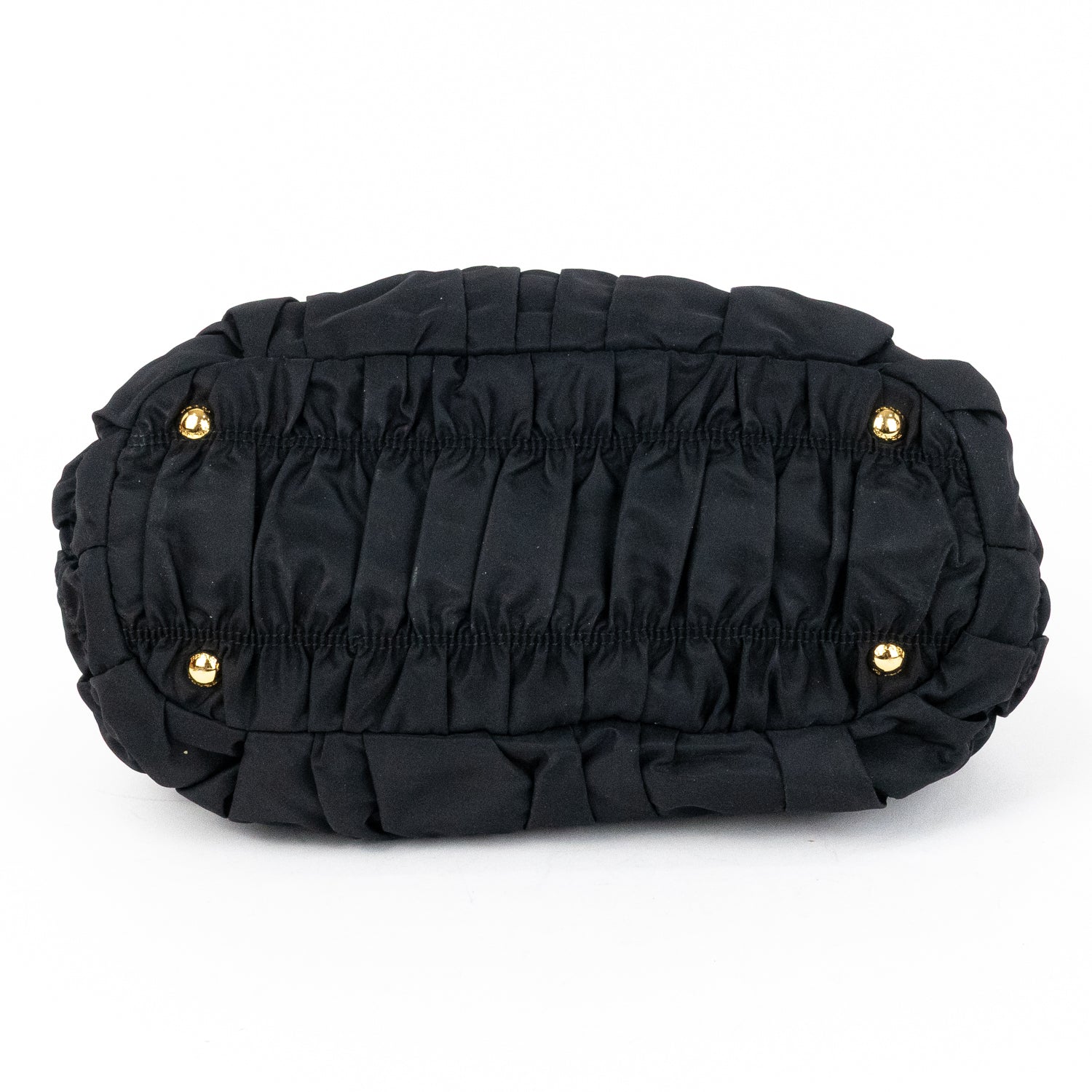 Shoulder Bag Crossbody Tote Black Tessuto Gaufre