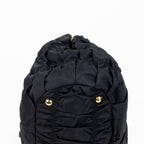 Shoulder Bag Crossbody Tote Black Tessuto Gaufre