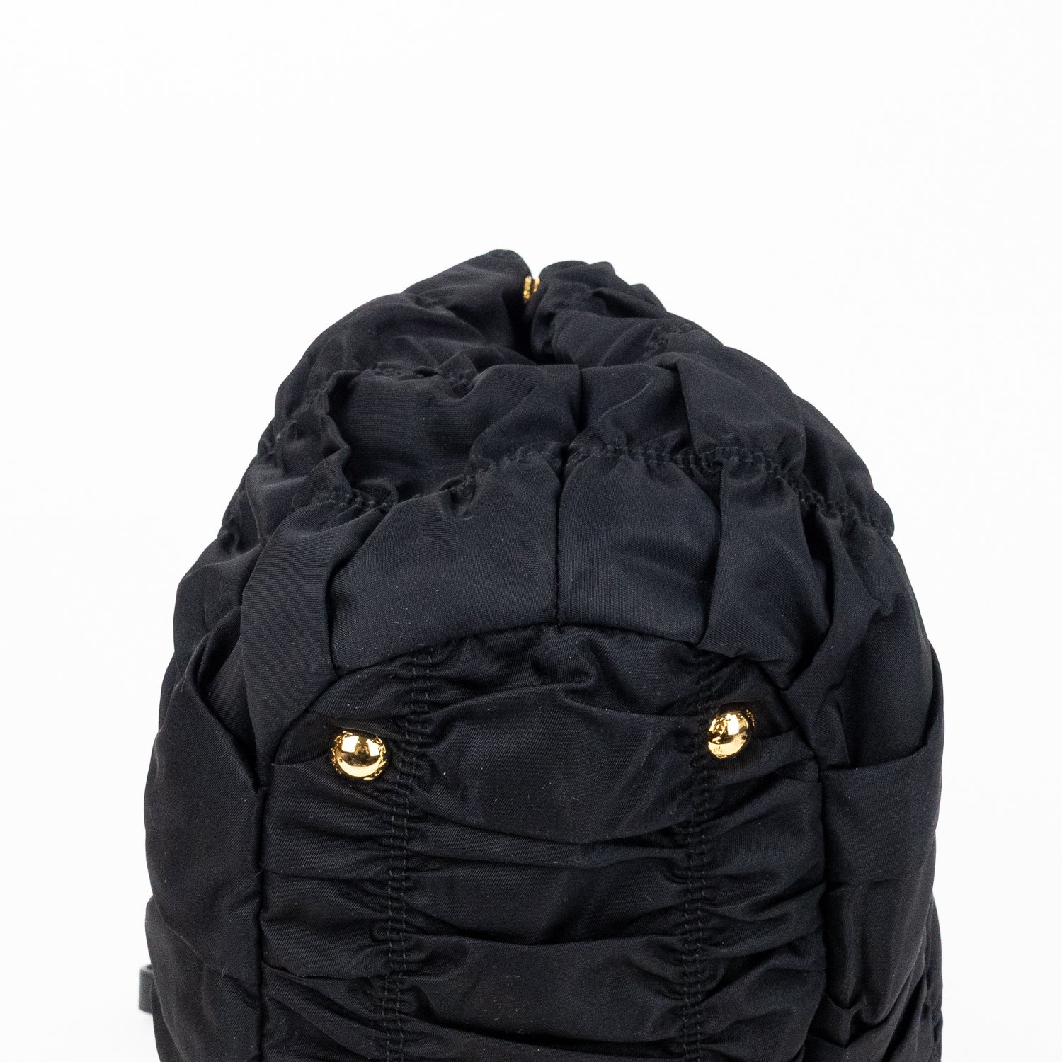 Shoulder Bag Crossbody Tote Black Tessuto Gaufre