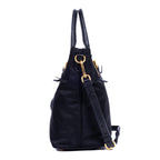 Shoulder Bag Crossbody Tote Black Tessuto Nylon Canvas