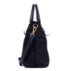 Shoulder Bag Crossbody Tote Black Tessuto Nylon Canvas