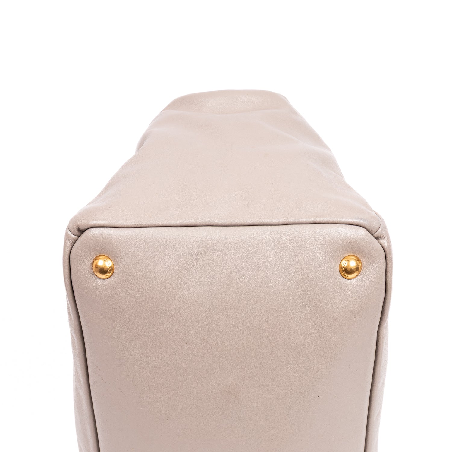 Handbag Front Zip Pocket Crossbody Tote Grey Soft Calfskin Leather