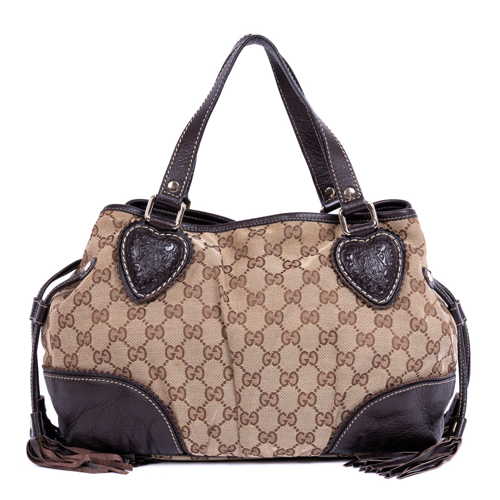 Shoulder Bag Tribeca Tote Beige Monogrammed Canvas