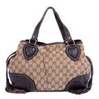 Shoulder Bag Tribeca Tote Beige Monogrammed Canvas