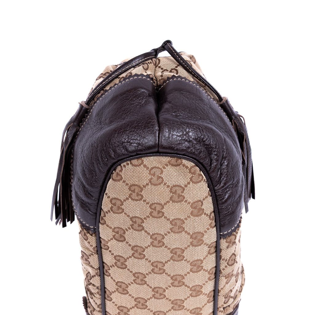 Shoulder Bag Tribeca Tote Beige Monogrammed Canvas