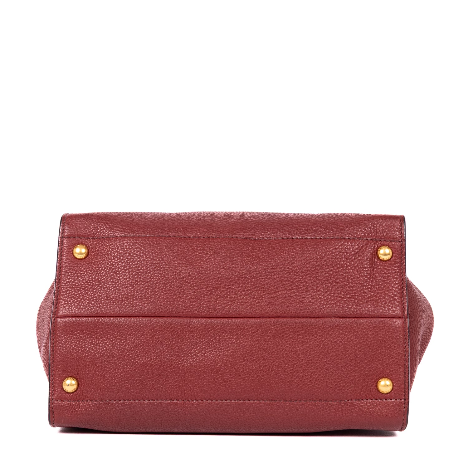 Shoulder Bag Crossbody Tote Burgundy Vitello Daino Leather