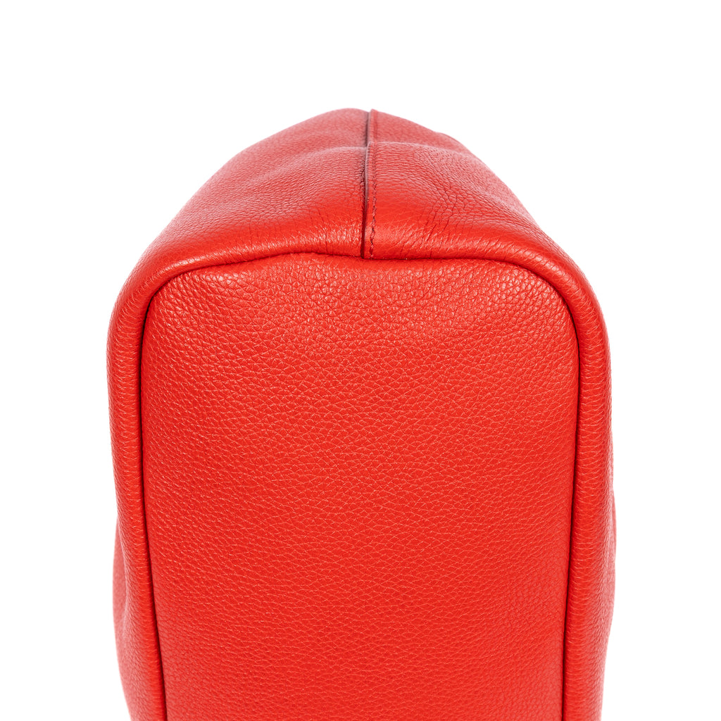 Shoulder Bag Maillon Chain Hobo Red Vitello Daino Leather