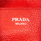 Shoulder Bag Maillon Chain Hobo Red Vitello Daino Leather