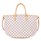 Handbag Riviera MM Ivory Damier Azur