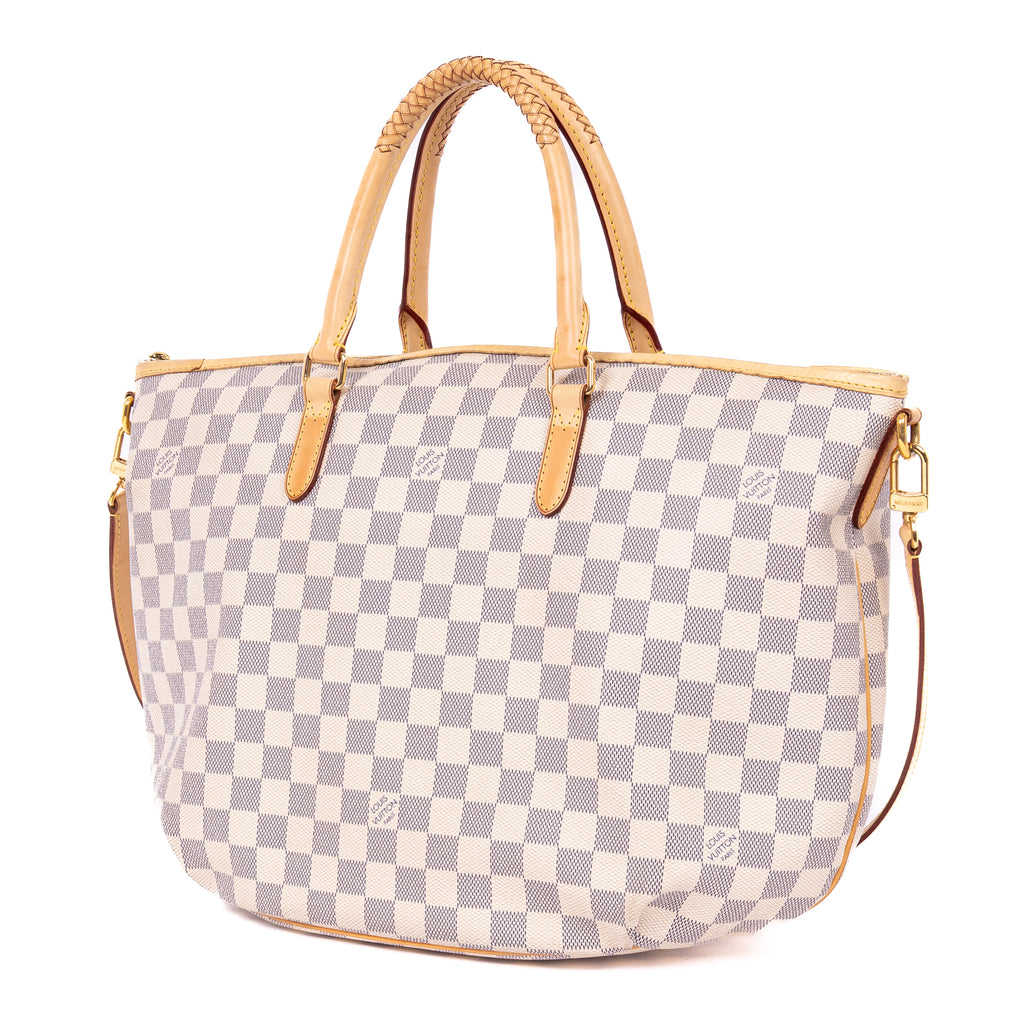 Handbag Riviera MM Ivory Damier Azur