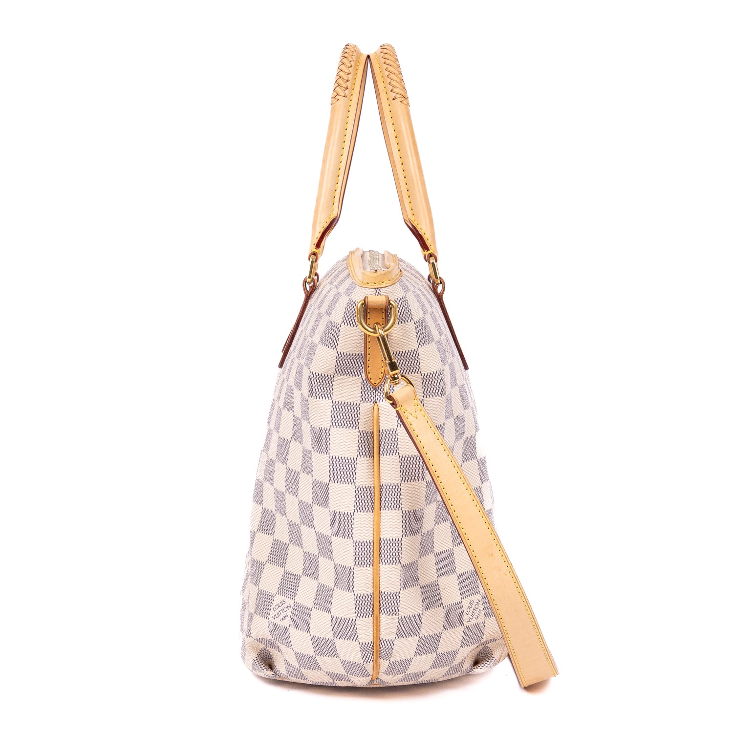 Handbag Riviera MM Ivory Damier Azur