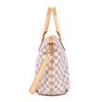 Handbag Riviera MM Ivory Damier Azur