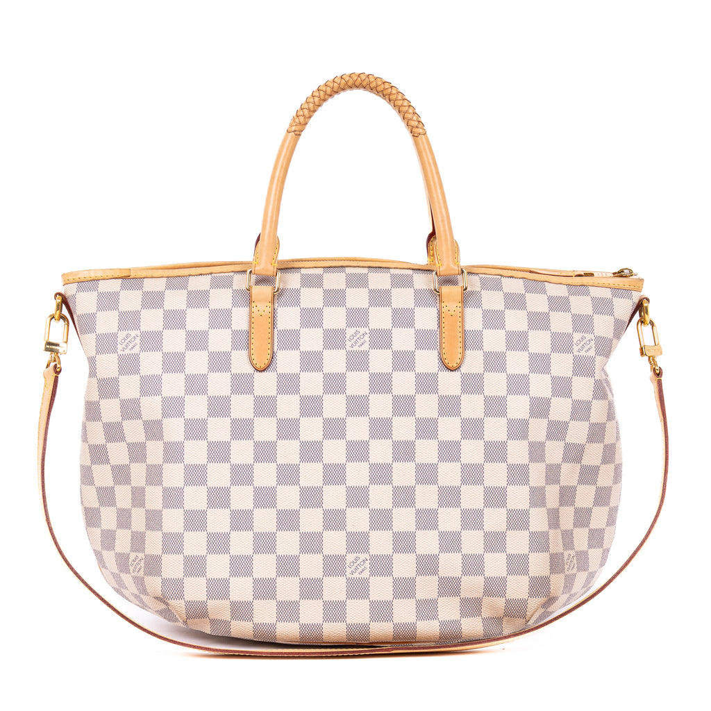 Handbag Riviera MM Ivory Damier Azur