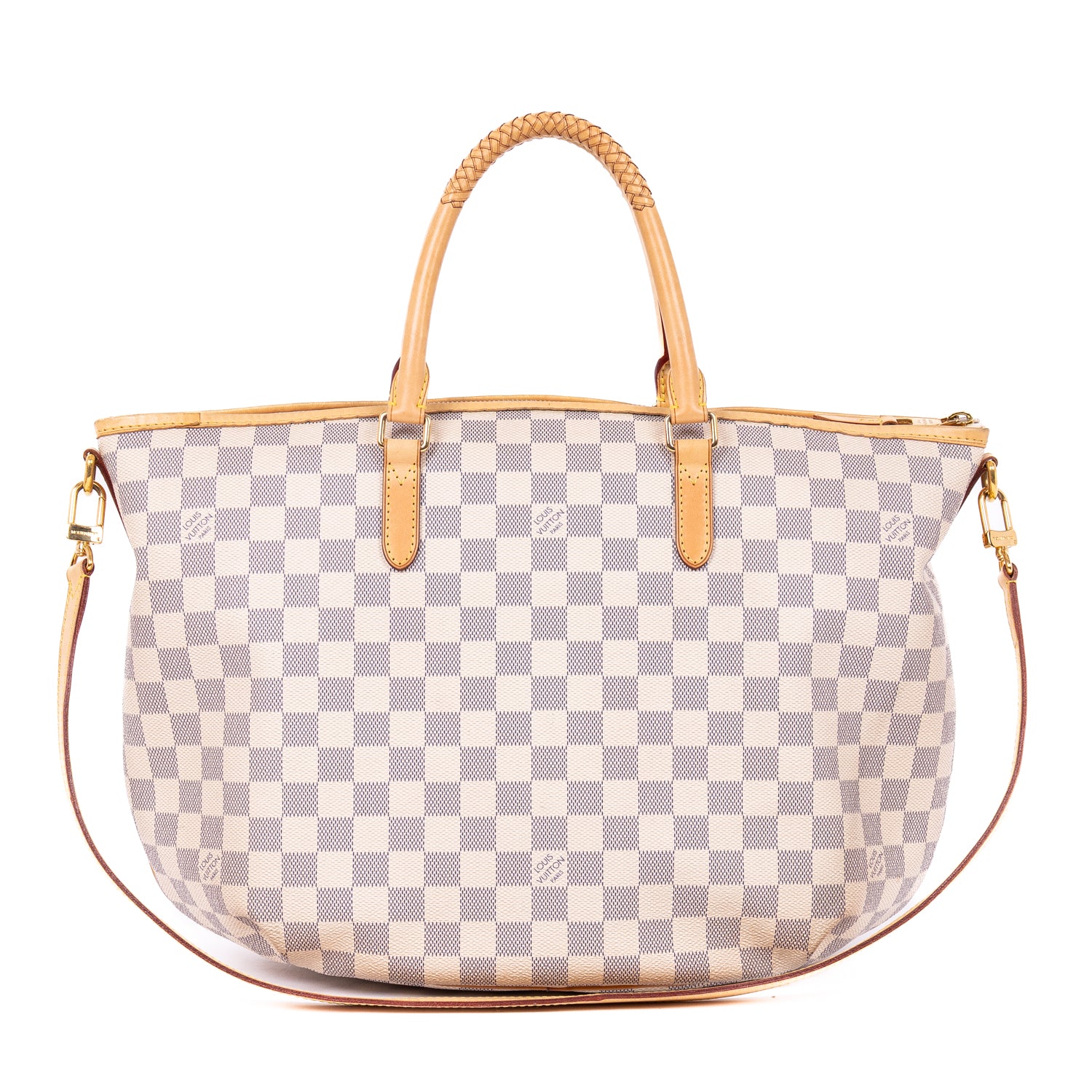 Handbag Riviera MM Ivory Damier Azur