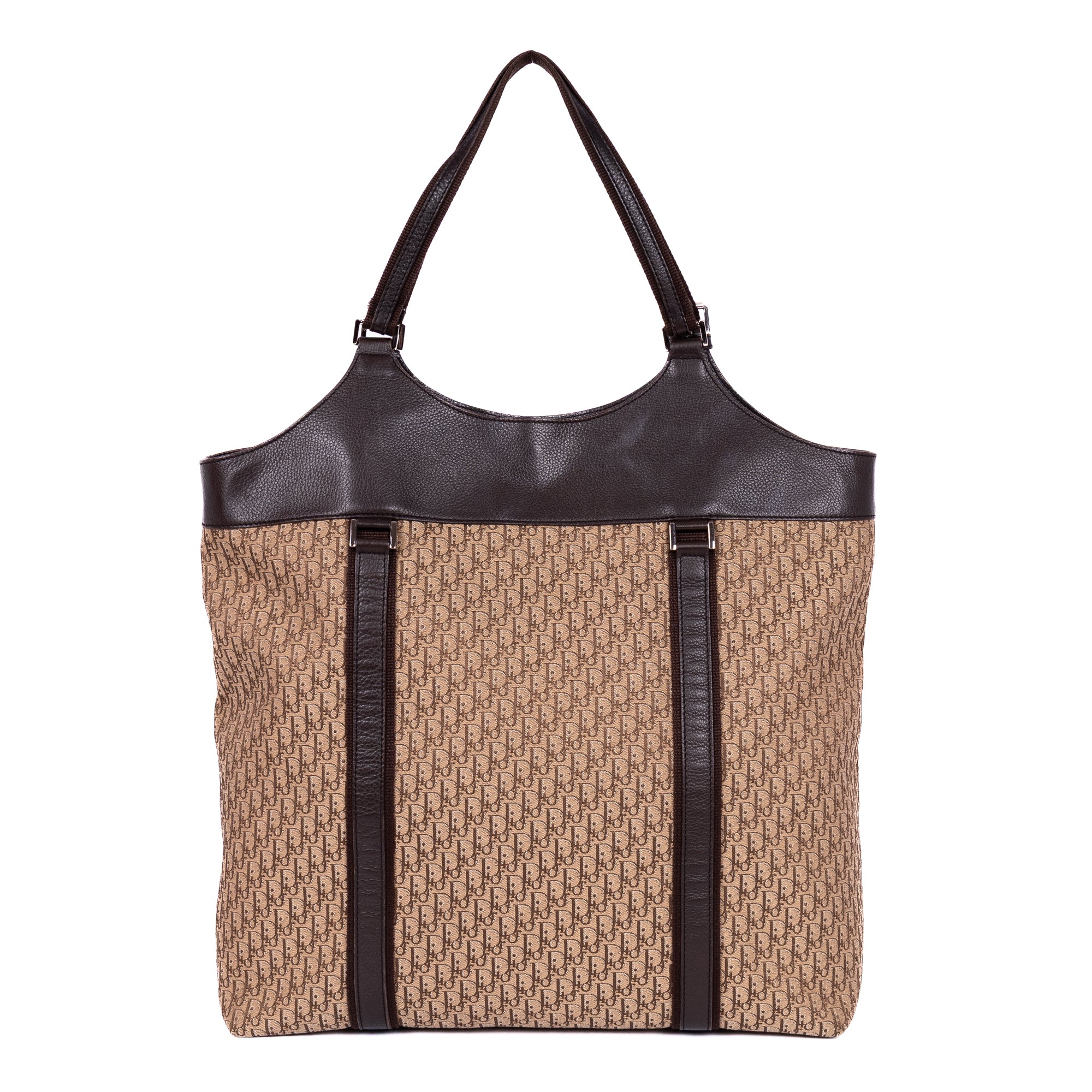 Handbag Street Chic Tote Brown Oblique Diorissimo Canvas