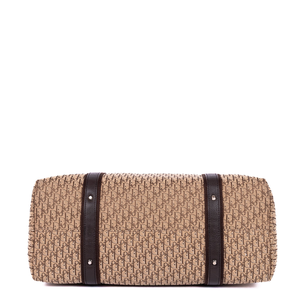 Handbag Street Chic Tote Brown Oblique Diorissimo Canvas