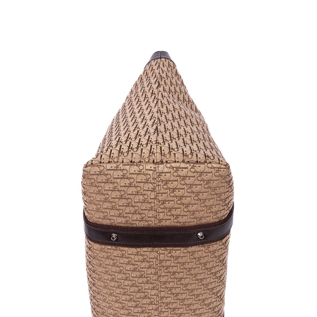 Handbag Street Chic Tote Brown Oblique Diorissimo Canvas