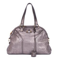 Shoulder Bag Muse Large Silver Calfskin Leather