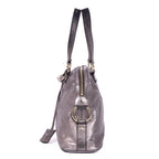 Shoulder Bag Muse Large Silver Calfskin Leather