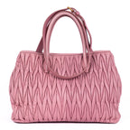 Handbag Crossbody Cabas Pink Matelasse Leather