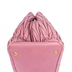Handbag Crossbody Cabas Pink Matelasse Leather