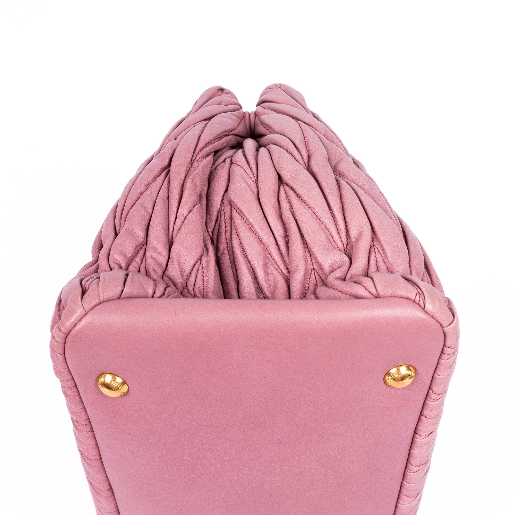 Handbag Crossbody Cabas Pink Matelasse Leather