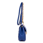 Shoulder Bag Drew Mini Royal Blue Calfskin Quilted Leather