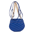 Shoulder Bag Drew Mini Royal Blue Calfskin Quilted Leather