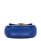Shoulder Bag Drew Mini Royal Blue Calfskin Quilted Leather