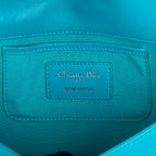 Shoulder Bag Lady Dior Chain Clutch Blue Cannage Leather