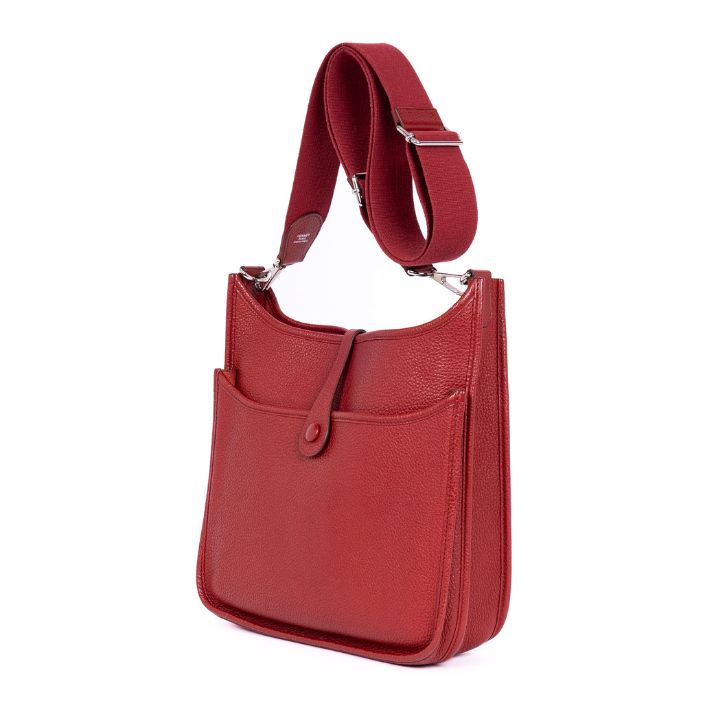 Shoulder Bag Evelyne III PM Red Epsom Leather
