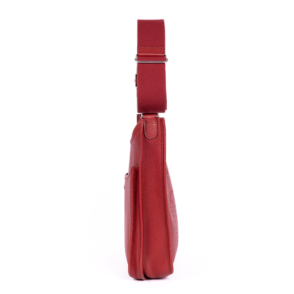 Shoulder Bag Evelyne III PM Red Epsom Leather